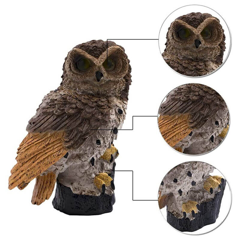 Solar-Powered Owl Garden Light - LuminaNest