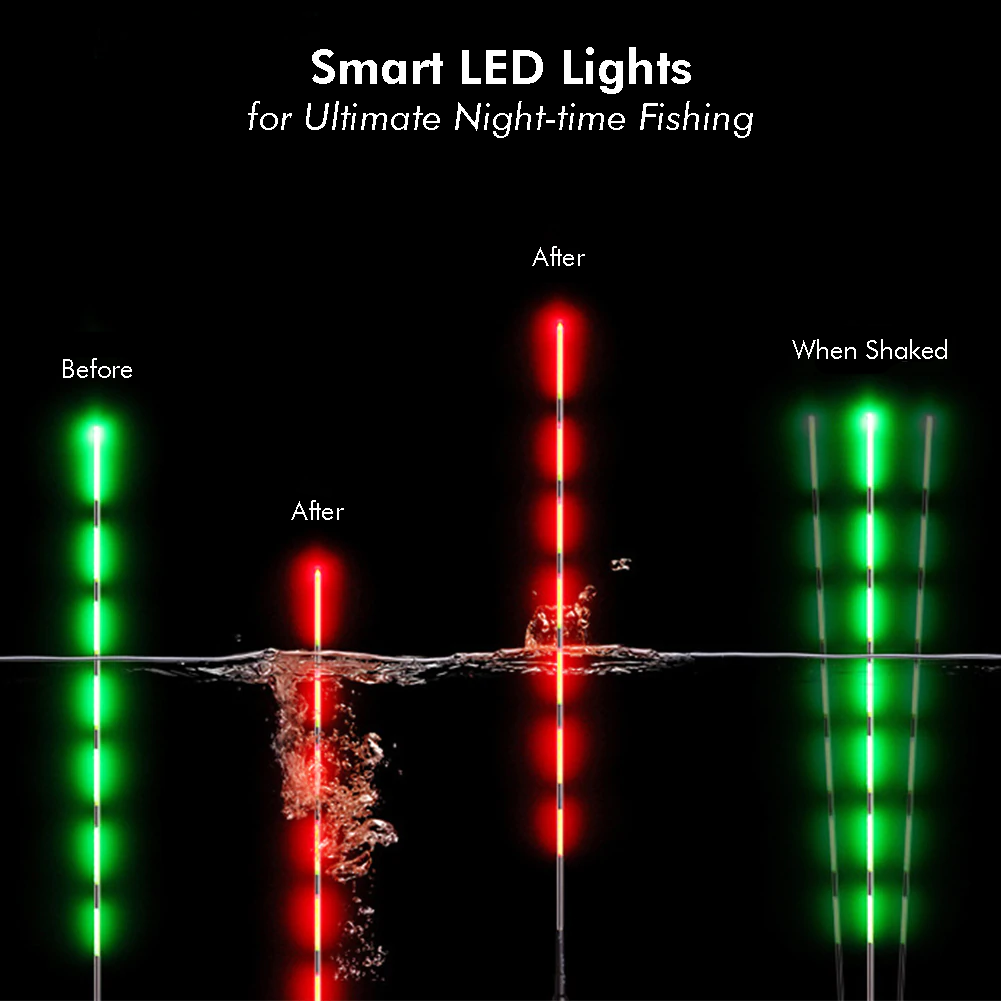Smart LED Fishing Floats with Night Vision - AquaGlow