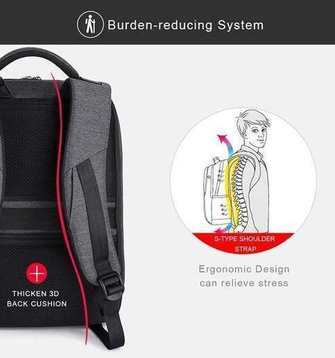 USB Laptop Backpack - LuxeGear with Anti-Theft Design