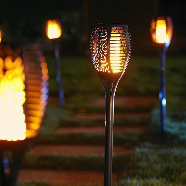 LED Flames Solar Light - LuminaGlow