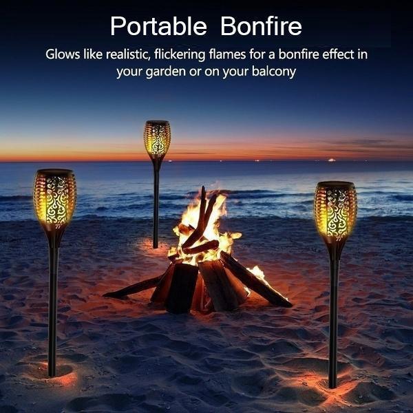 LED Flames Solar Light - LuminaGlow