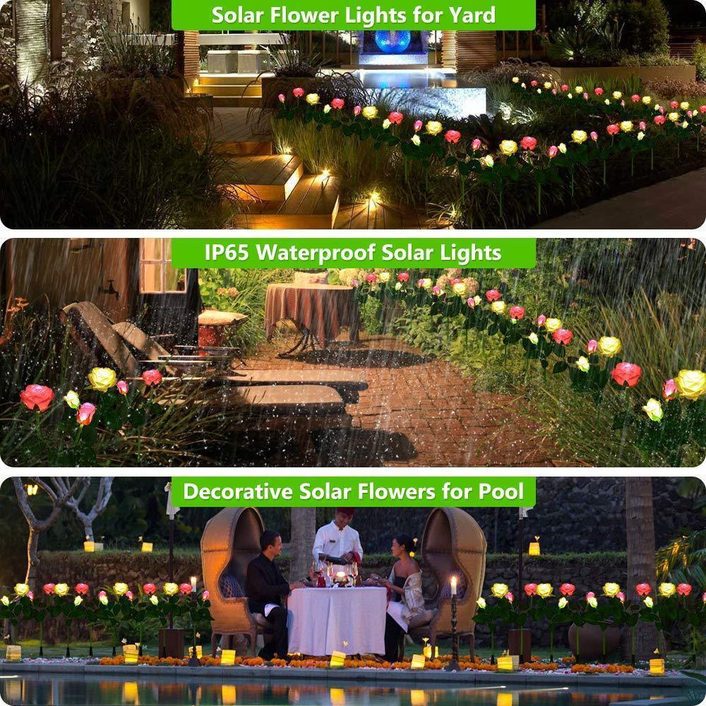 Solar LED Roses - Lumina Bloom