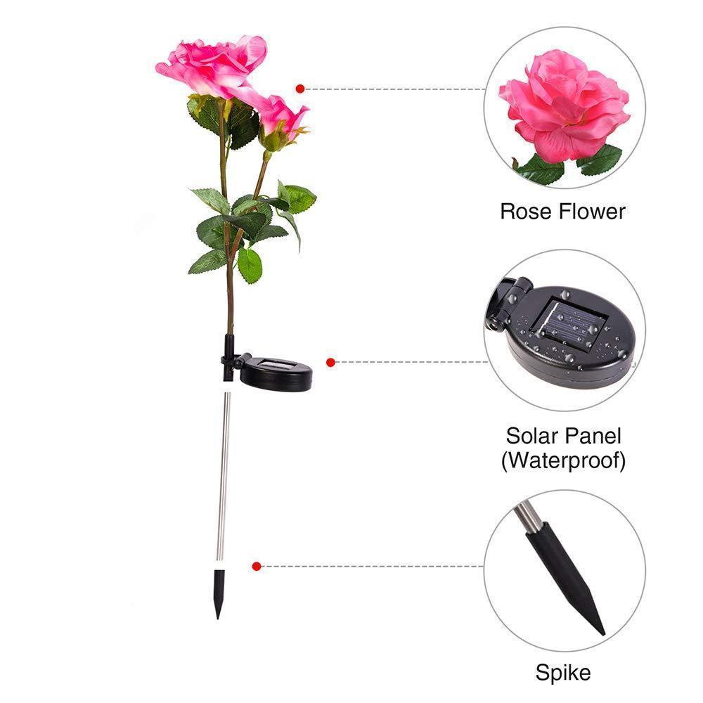 Solar LED Roses - Lumina Bloom