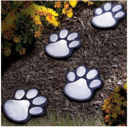 Paw Print Garden Lights - LuminaPaws