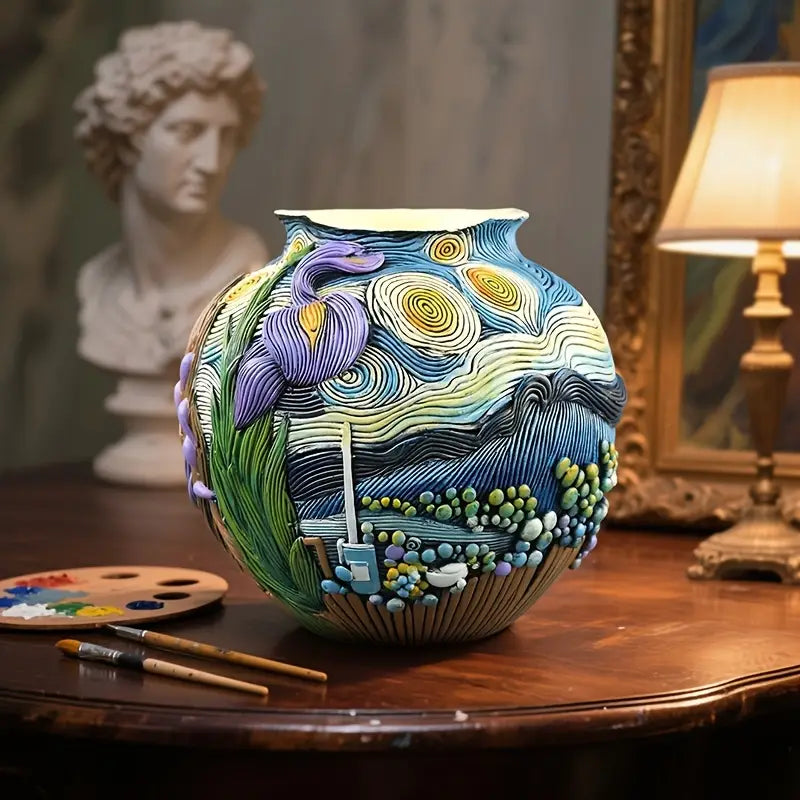 Van Gogh Vase - Artistry by Celestial Creations