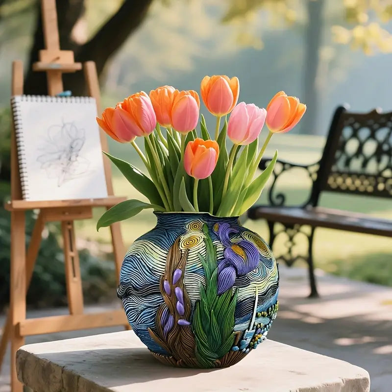Van Gogh Vase - Artistry by Celestial Creations