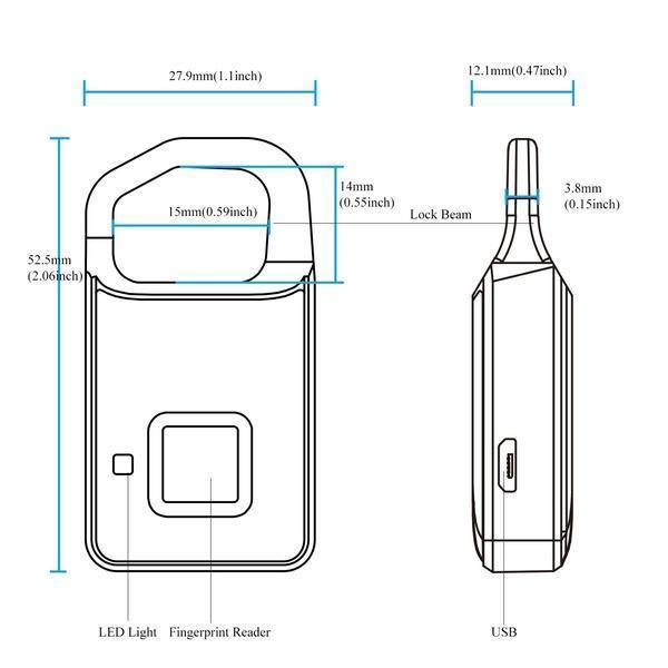 Fingerprint Padlock - SecureLock Pro