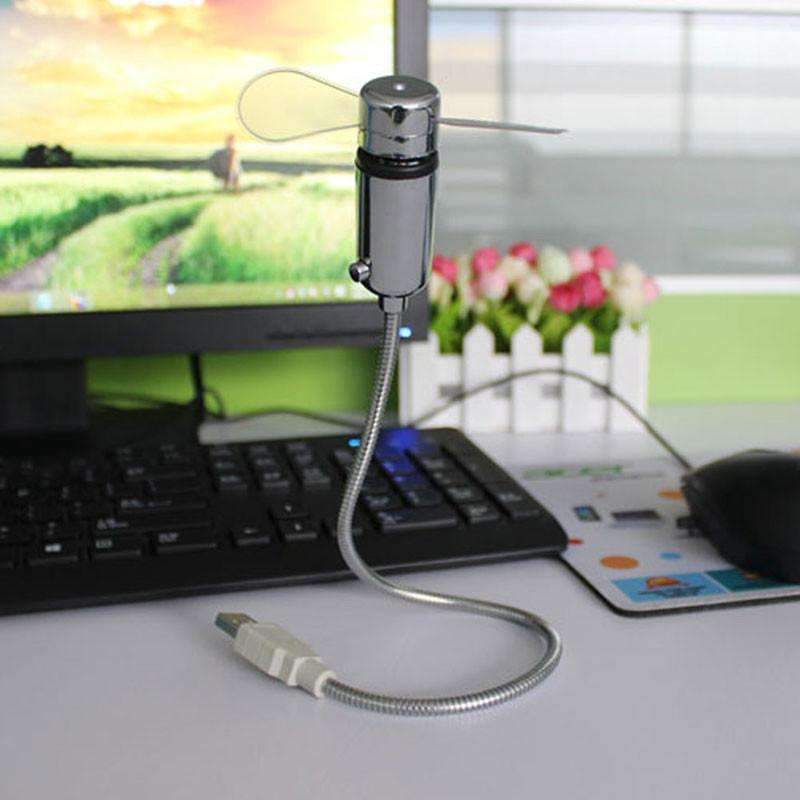 LED USB Fan Clock - LuminaTech