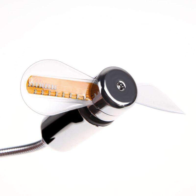 LED USB Fan Clock - LuminaTech