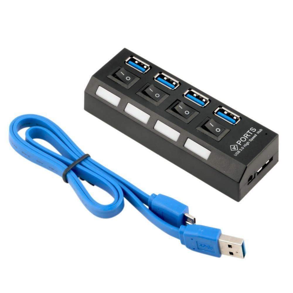 USB 3.0 Hub 4 Ports with On/Off Switch - NexConnect