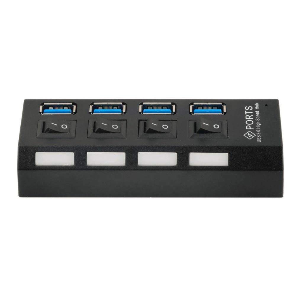 USB 3.0 Hub 4 Ports with On/Off Switch - NexConnect