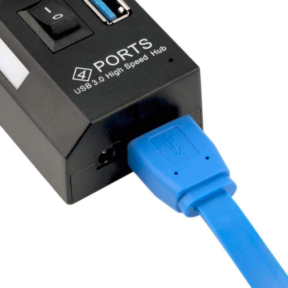 USB 3.0 Hub 4 Ports with On/Off Switch - NexConnect