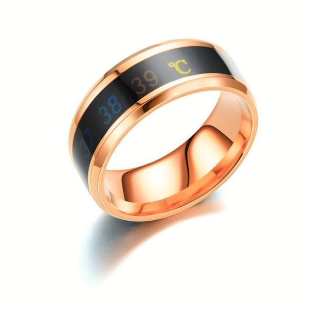 Intelligent Temperature Sensing Couple Rings - LuxeBond