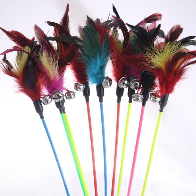 Feather Cat Stick Toy - Purrfect Playtime