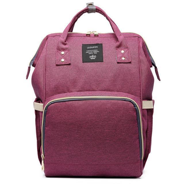 Diaper Backpack - LuxeMommy with Insulated Pockets