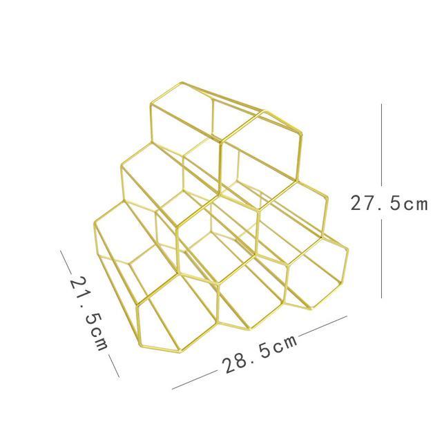 Geometric Wine Rack - LuxeVine Design