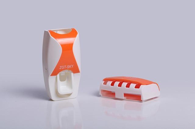 Automatic Toothpaste Dispenser with Toothbrush Holder Set - LuxeBath