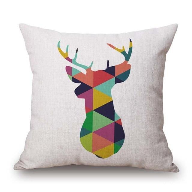 Geometric Animal Cushion Cover - LuxeNest Designs