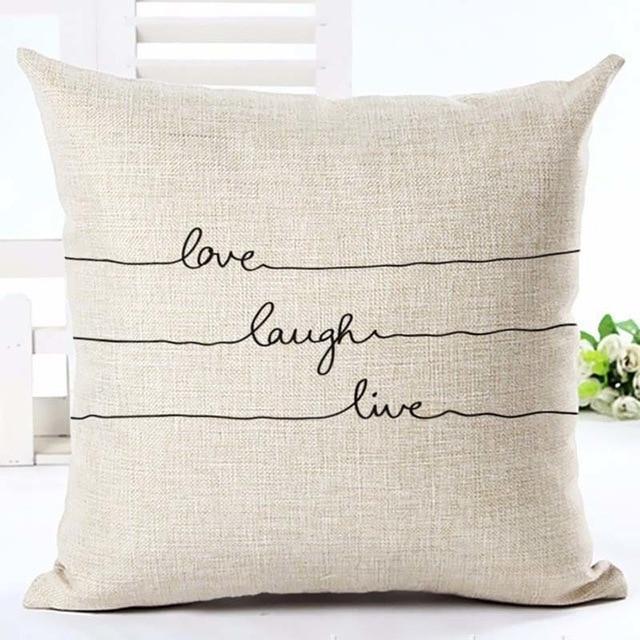 Black & White Decorative Cushion Cover - LuxeNest