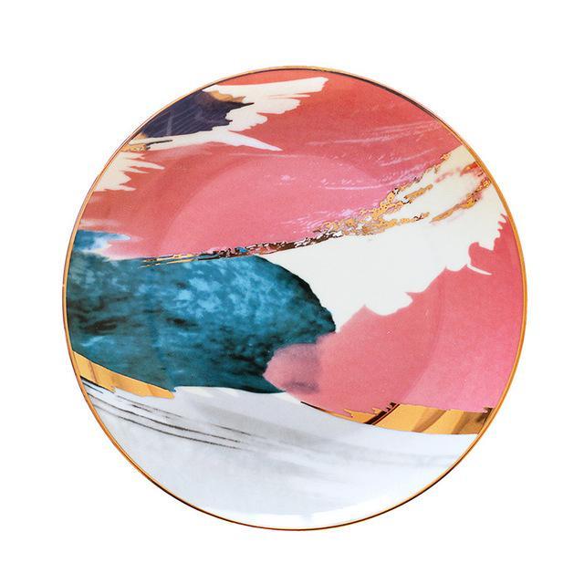 Watercolor Dessert & Dinner Plates - Artisan Tableware
