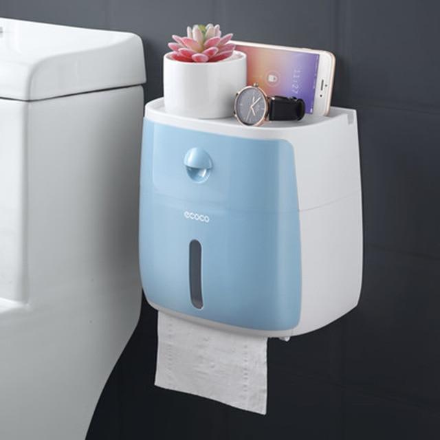 Premium Wall-Mounted Toilet Paper Holder - LuxeBath