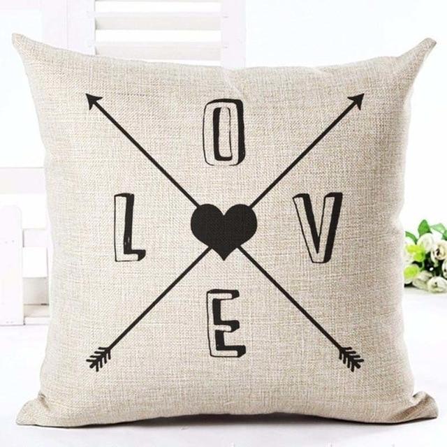 Black & White Decorative Cushion Cover - LuxeNest