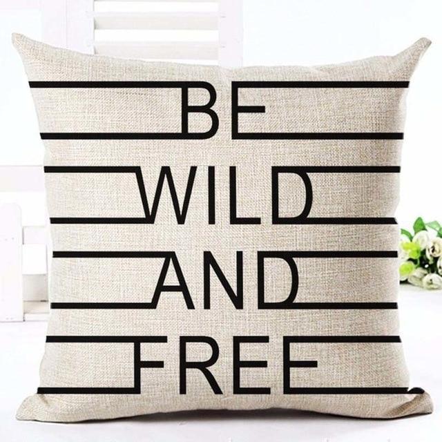 Black & White Decorative Cushion Cover - LuxeNest