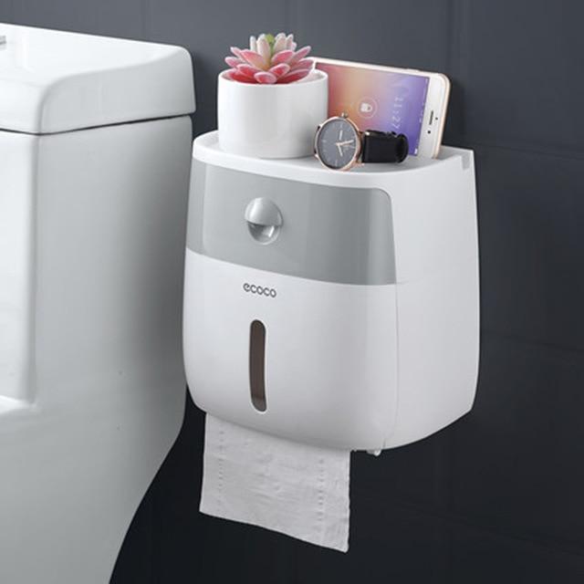 Premium Wall-Mounted Toilet Paper Holder - LuxeBath