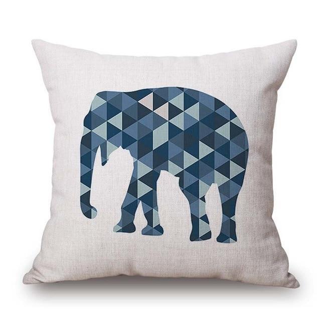 Geometric Animal Cushion Cover - LuxeNest Designs