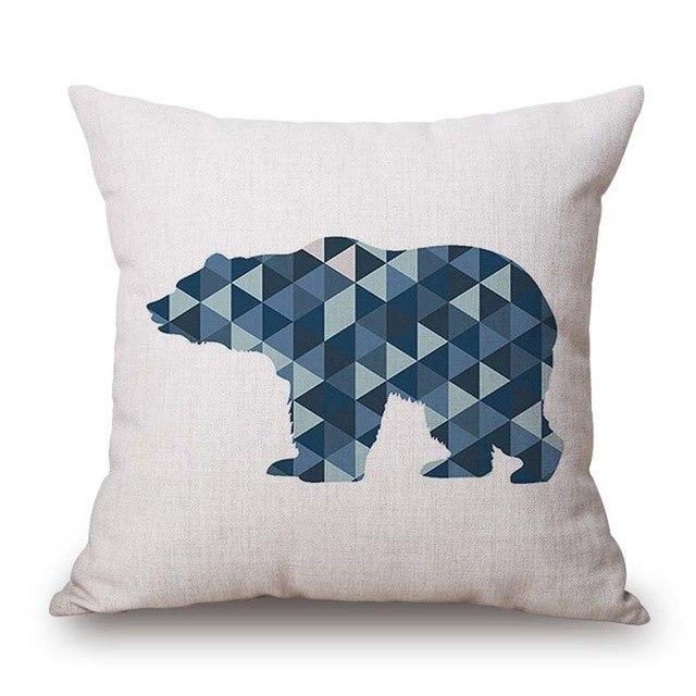 Geometric Animal Cushion Cover - LuxeNest Designs