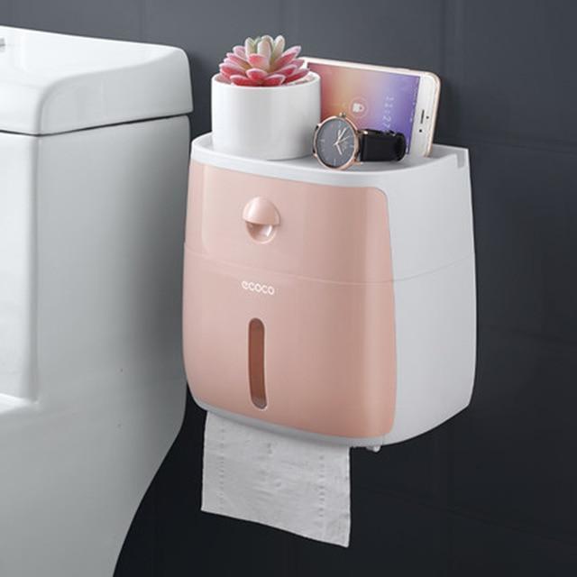Premium Wall-Mounted Toilet Paper Holder - LuxeBath