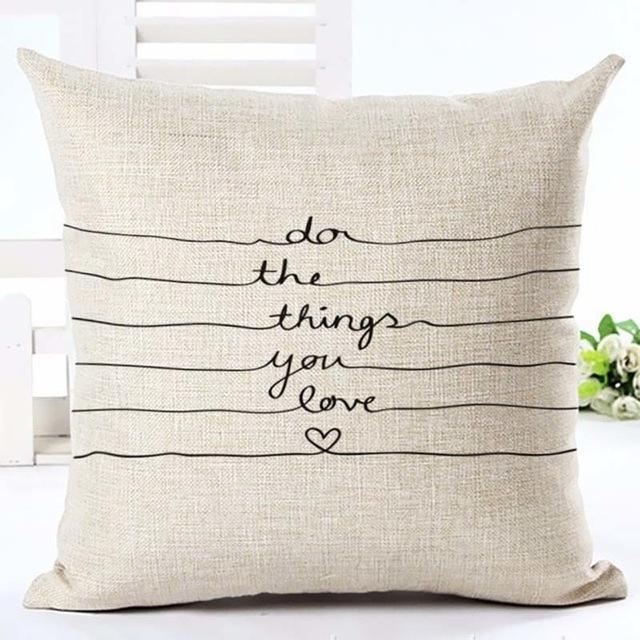 Black & White Decorative Cushion Cover - LuxeNest