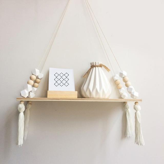 Rustic Wood Hanging Shelf - TimberNest