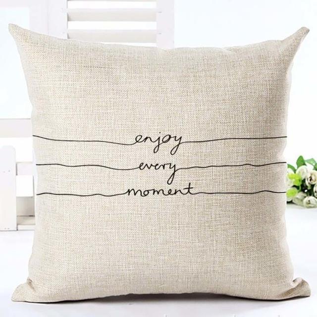 Black & White Decorative Cushion Cover - LuxeNest