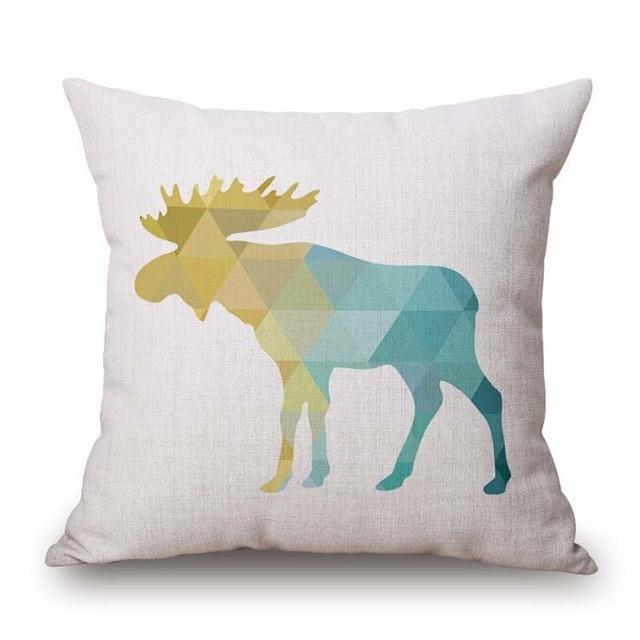 Geometric Animal Cushion Cover - LuxeNest Designs