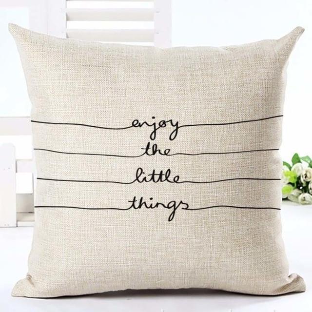 Black & White Decorative Cushion Cover - LuxeNest
