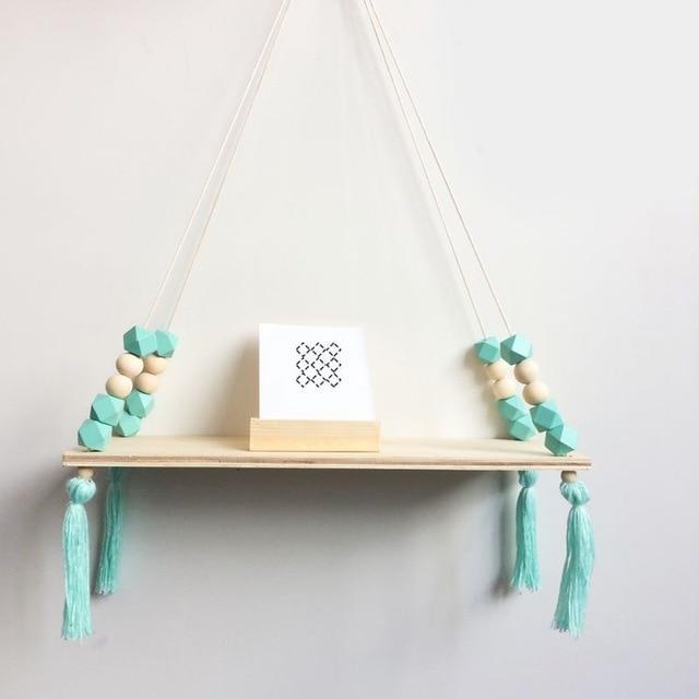 Rustic Wood Hanging Shelf - TimberNest