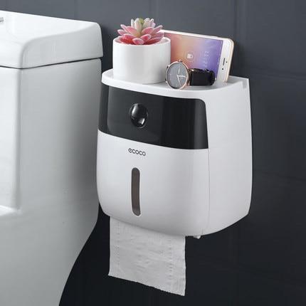 Premium Wall-Mounted Toilet Paper Holder - LuxeBath