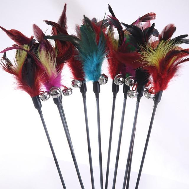 Feather Cat Stick Toy - Purrfect Playtime