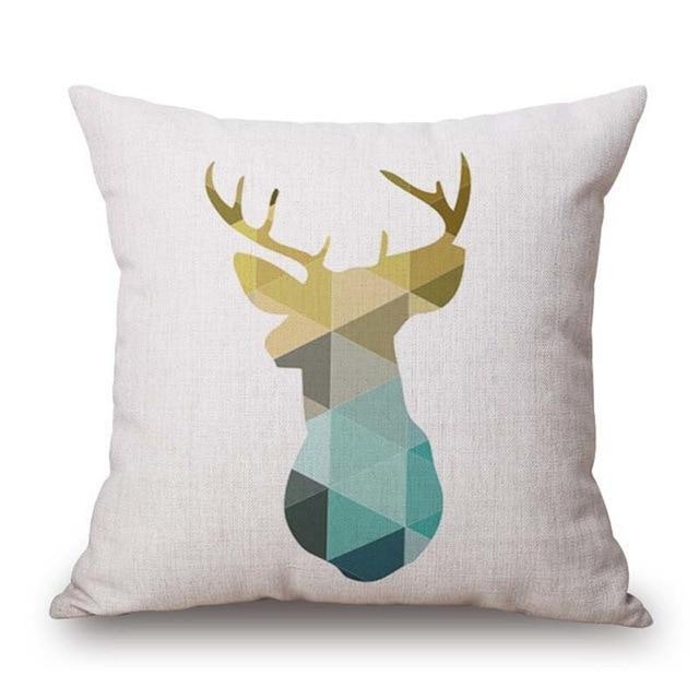 Geometric Animal Cushion Cover - LuxeNest Designs