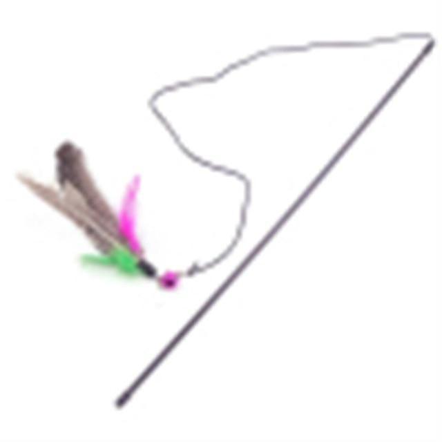 Interactive Cat Feather Wand - Purrfect Play