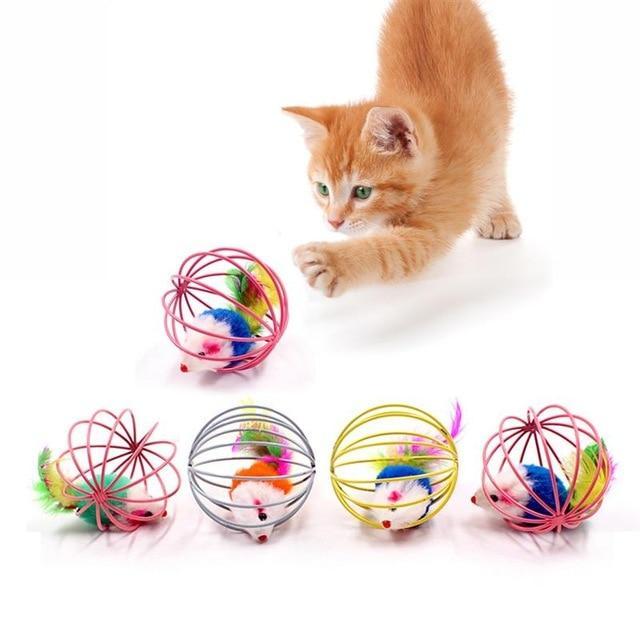 Interactive Cat Feather Wand - Purrfect Play