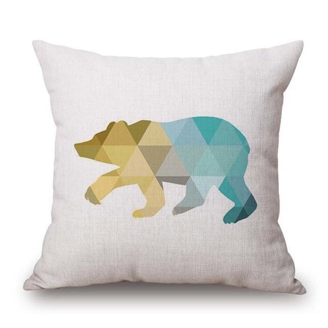 Geometric Animal Cushion Cover - LuxeNest Designs