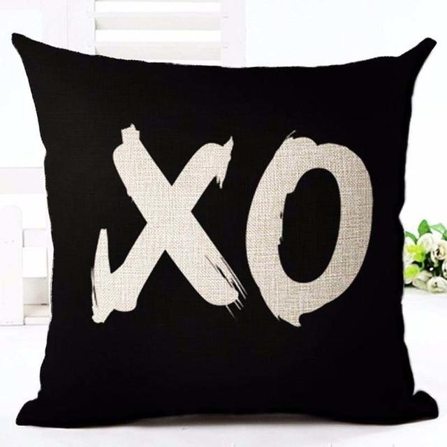 Black & White Decorative Cushion Cover - LuxeNest