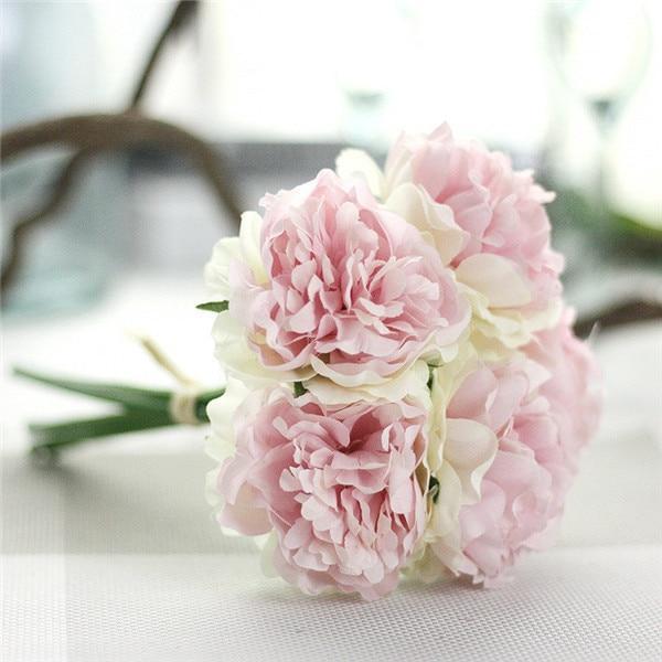 Faux Peony Bouquet - Luxe Flora