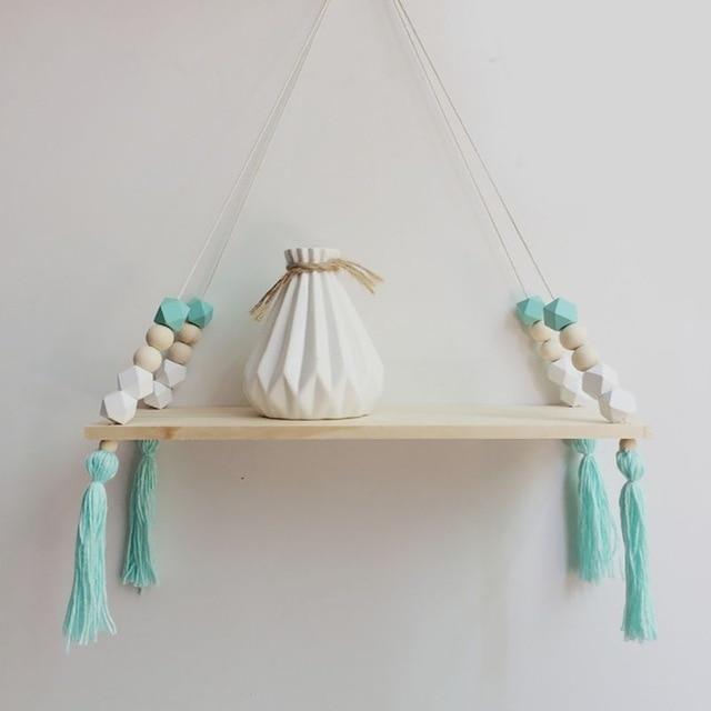 Rustic Wood Hanging Shelf - TimberNest