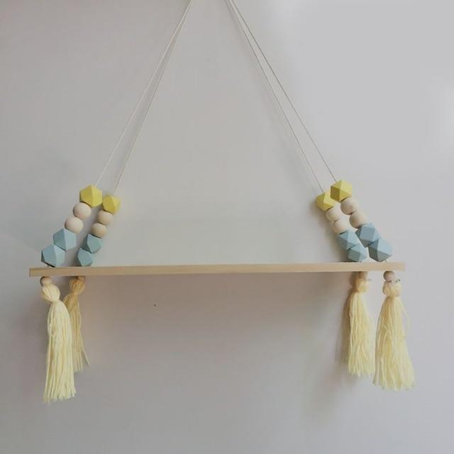 Rustic Wood Hanging Shelf - TimberNest
