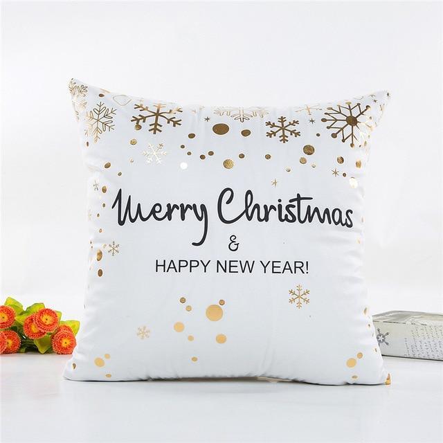 Gold Printed Pillow Cover - LuxeNest Decor