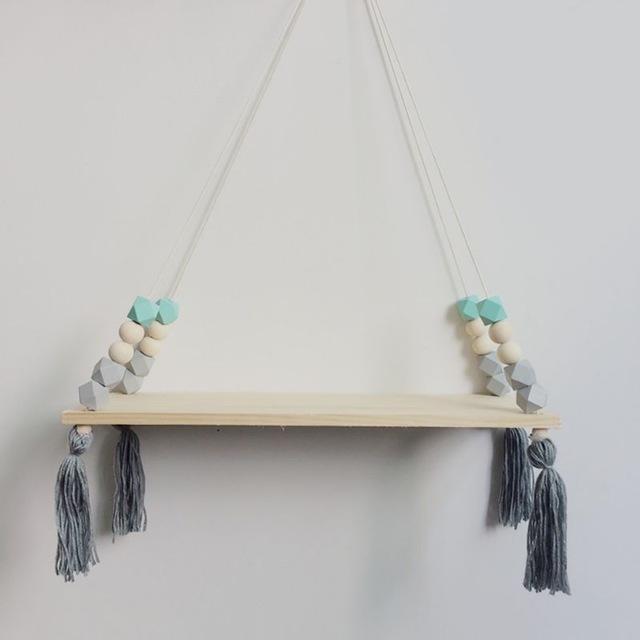 Rustic Wood Hanging Shelf - TimberNest