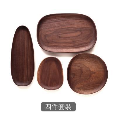 Walnut Serving Plates - Artisan Crafted by WoodElegance